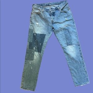 Men’s Vintage Levi’s 501 Repaired Denim 32x31